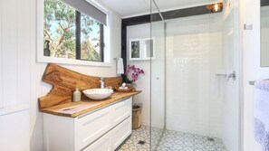 Shower, hair dryer