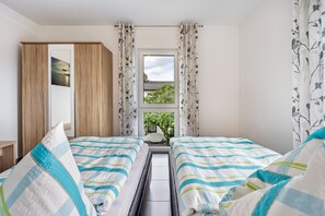 2 makuuhuonetta, silitysrauta/-lauta, ilmainen Wi-Fi, vuodevaatteet