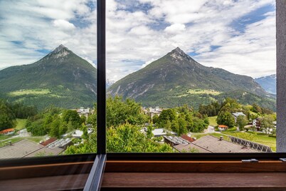 Apartamento 'Apart Elias' con vistas a la montaña, terraza compartida y Wi-Fi