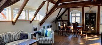 Appartement 'Vorwerk Biensdorf Große Wohnung' avec vue sur la montagne, jardin partagé et Wi-Fi