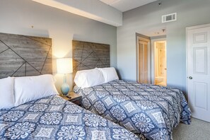 2 chambres, fer et planche à repasser, Wi-Fi, draps fournis