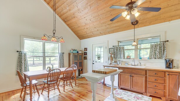 Dining - Charming Lawley Cottage: Deck, Fire Pit & Yard! (Lawley)