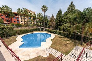 Pool - Amazing Sea and Golf Course view 2BR, Parking Pool REF037 (Benalmádena)