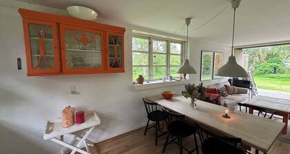 Cozy thatched cottage with modern décor