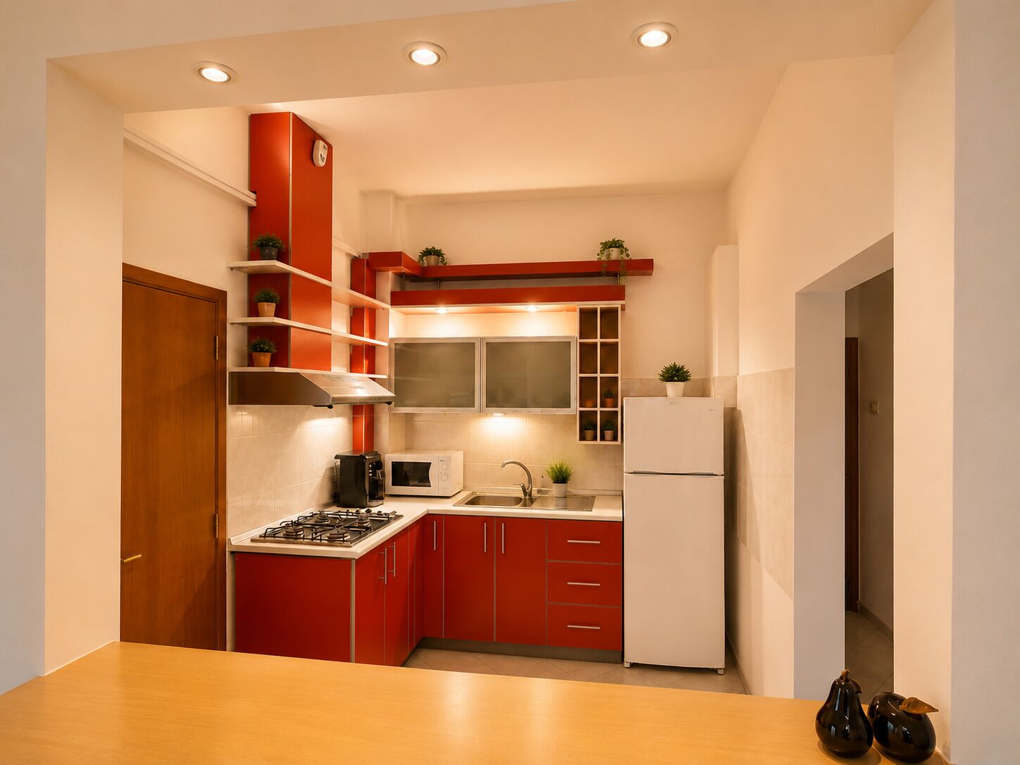 Apartment | Private kitchen | Espresso maker, coffee/tea maker, electric kettle, dining tables