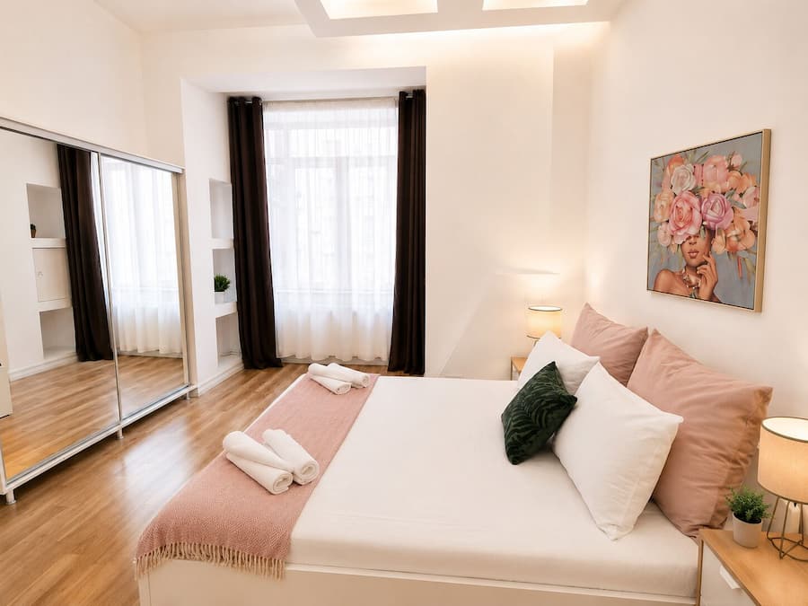 1 habitación, sábanas de algodón egipcio y ropa de cama de alta calidad