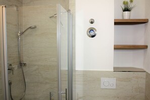 Shower, hair dryer