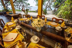 Deluxe Villa, Sea View | Private kitchen | Fridge, microwave, coffee/tea maker, electric kettle - South Point Abbey Whole Villa 4 Bedroom (Sleeps 9) (Koggala)