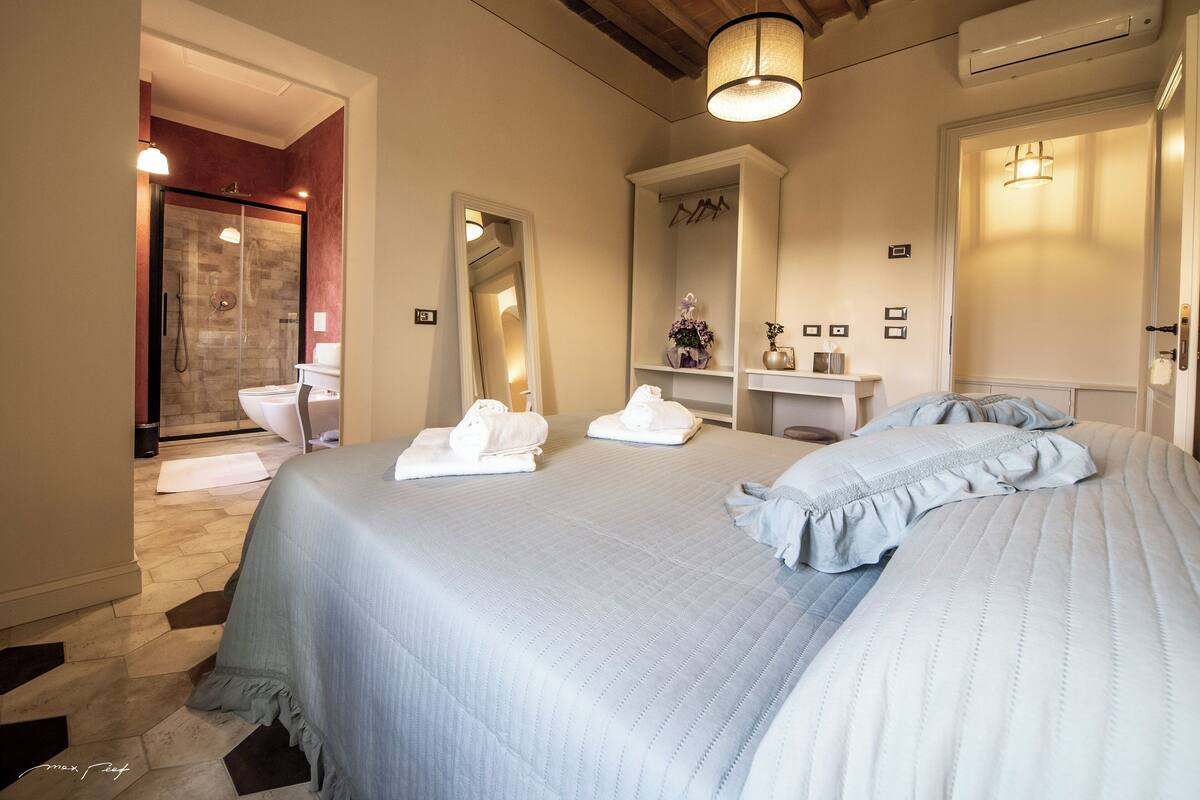 2 slaapkamers, Italiaanse Frette-lakens, luxe beddengoed