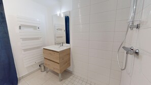 Shower, hair dryer