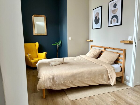 1 chambre, Wi-Fi, draps fournis