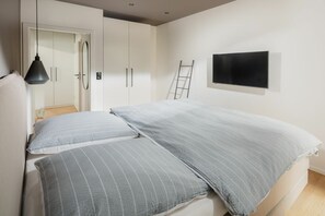 1 多间卧室、旅行婴儿床、免费 WiFi、床单