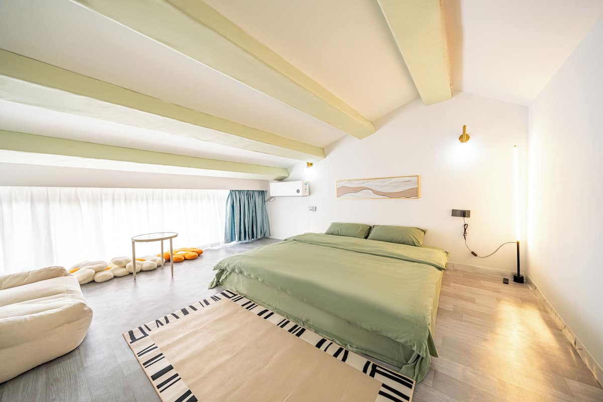 Premium bedding, memory foam beds, individually decorated