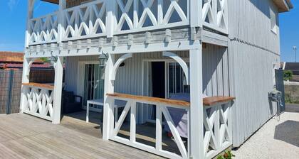 Belle Villa Bois Gujan Mestras Avec Terrasse Bois Voilee