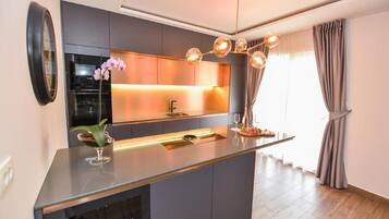 Apartment (Two Bedroom Apartment with Swimming P) | Private kitchen | Fridge