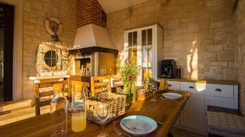 Villa (One Bedroom Villa with Swimming Pool) | Private kitchen | Fridge