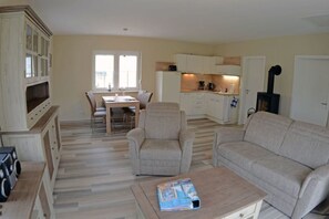 Smart-TV, peis og stereoanlegg