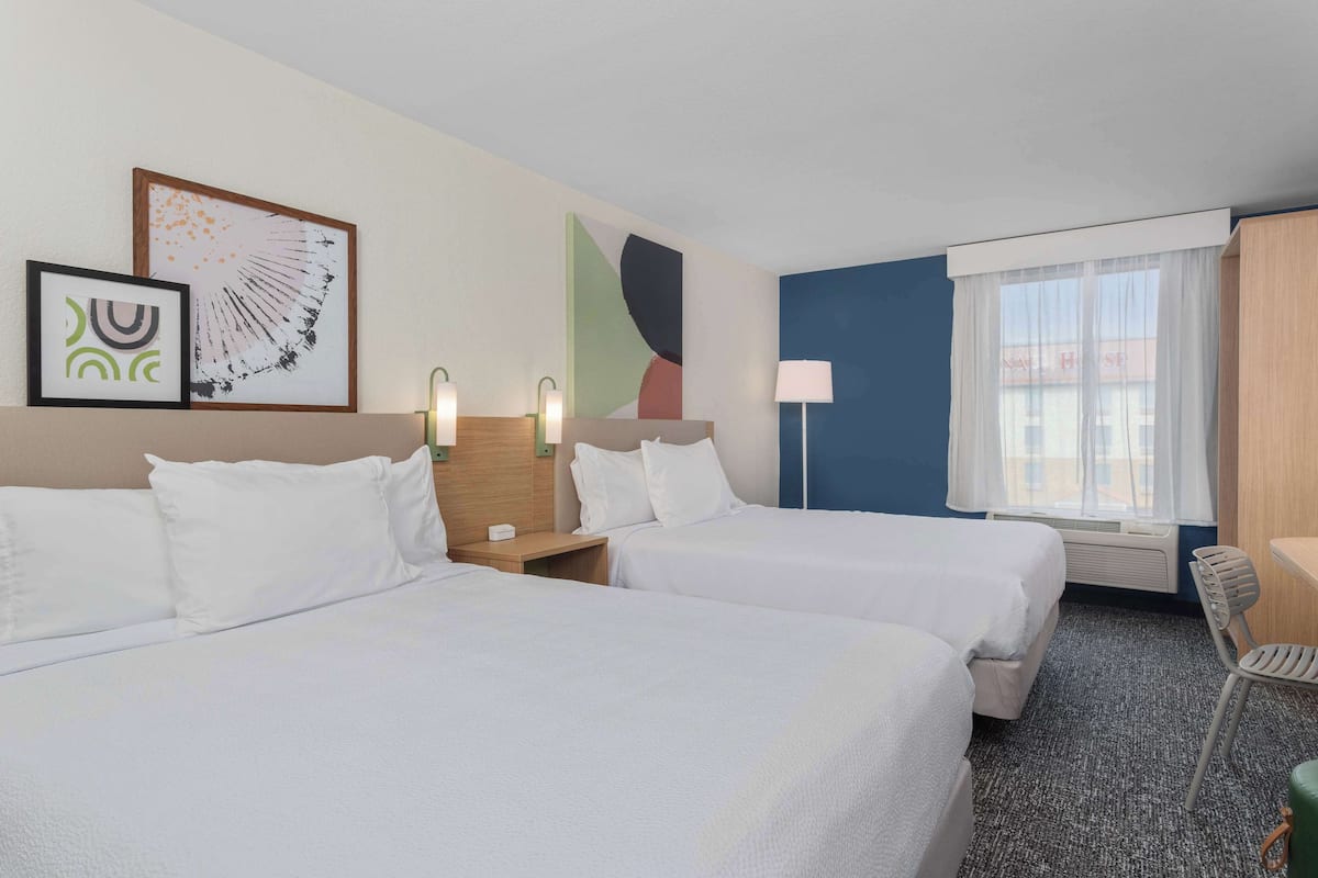 Room, 2 Queen Beds | Premium bedding, desk, laptop workspace, blackout drapes
