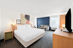 Studiosuite, 1 kingsize-seng | Sengetøy av topp kvalitet, skrivebord og skrivebord for bærbar PC