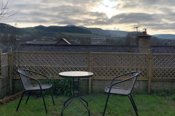 View of Pen Y Fan from #2 Front Terraced Garden