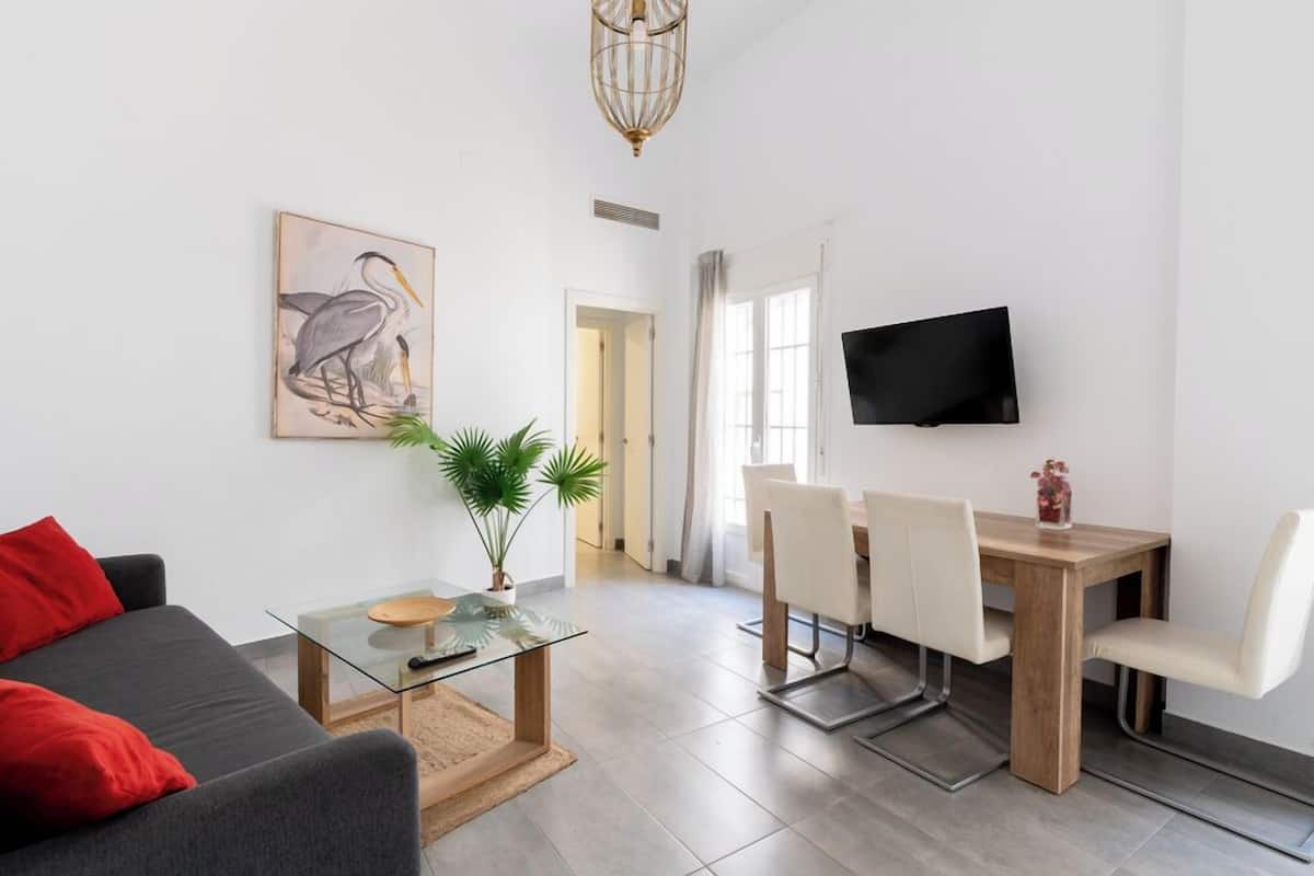 Classic Apartment, 1 Bedroom | Living area | Flat-screen TV