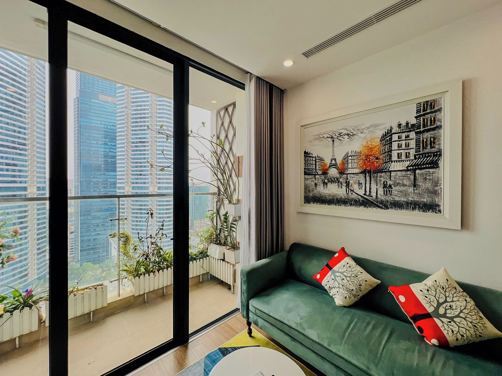 Apartamento Deluxe, 2 habitaciones, balcón, vistas a la ciudad (High Floor (15th floor above)) | Terraza o patio