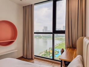 Deluxe Apartment, 2 Bedrooms, Balcony, City View | View from room