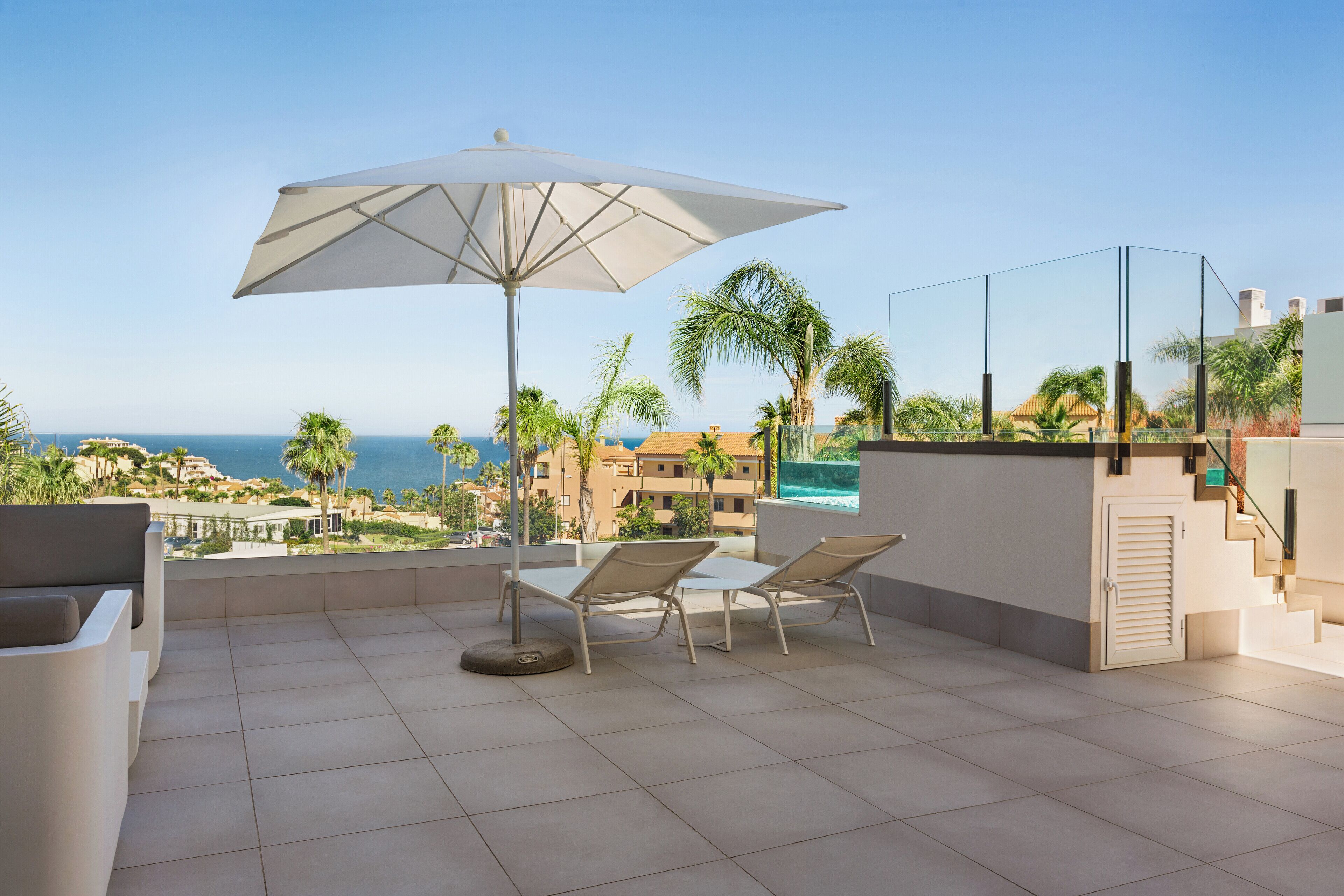 Luxury Apartment, Multiple Beds, Private Pool, Sea View | Terrace/patio