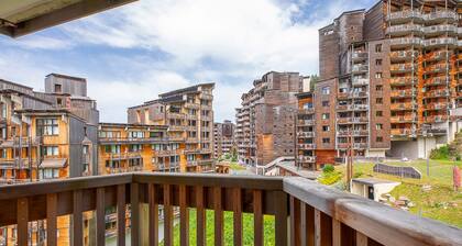 Studio cabine pour 4 à Avoriaz avec balcon et casier à ski