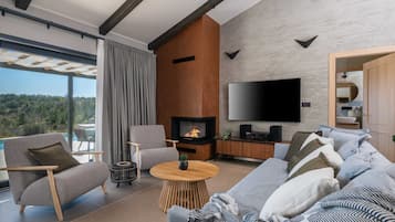 Villa (Two Bedroom Villa with Terrace and Sw) | Living room | 32-inch flat-screen TV with digital channels