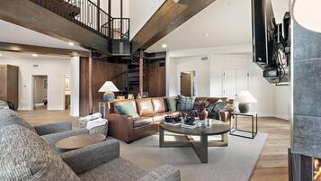 Télévision, cheminée