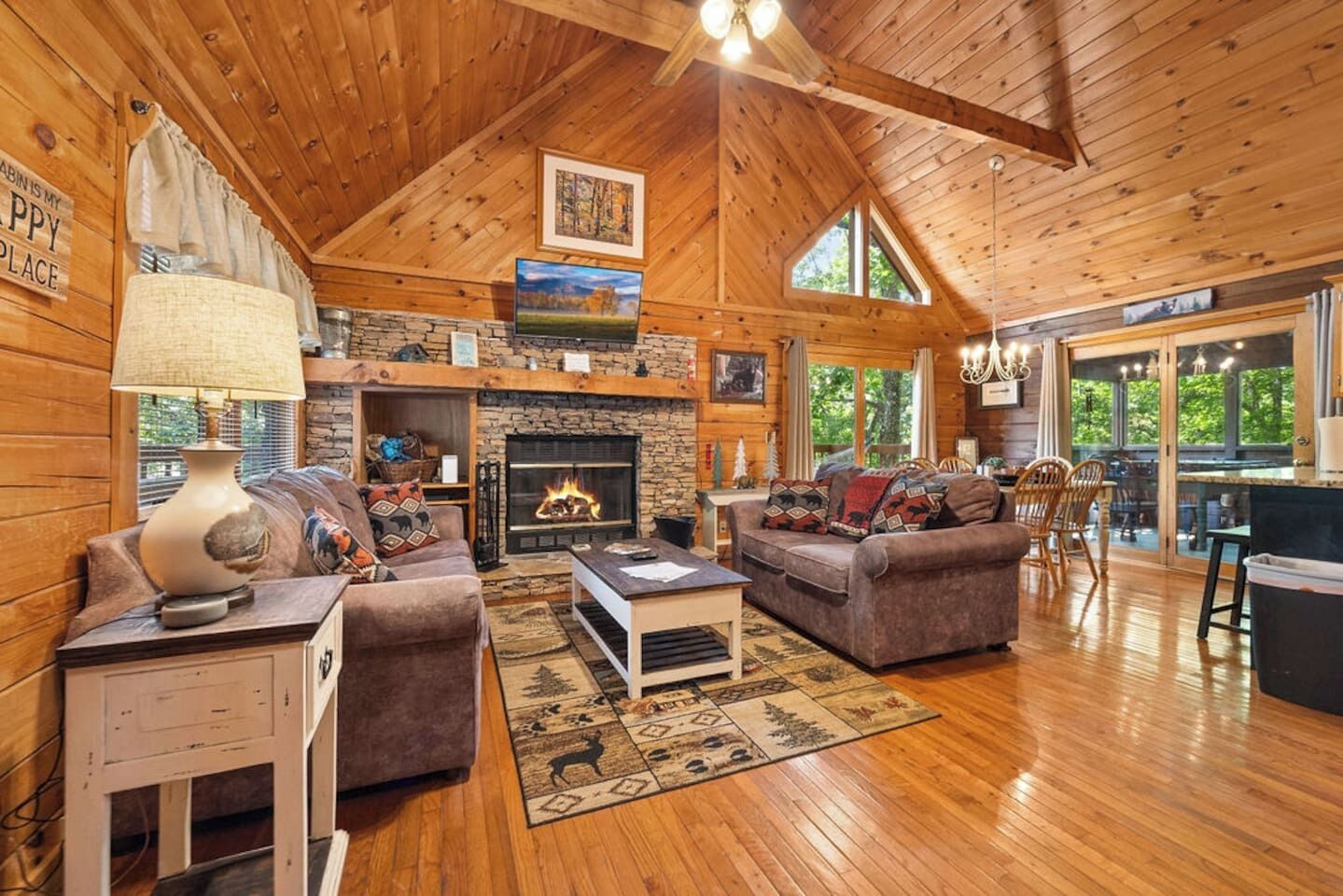 Smart TV, caminetto, tavolo da calcetto