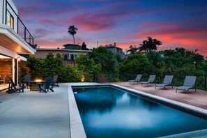 A heated pool