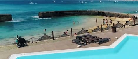 Appartement, 1 chambre, fumeur, piscine privée | Plage