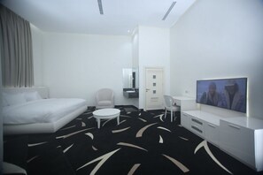 Towels, soap, shampoo, toilet paper