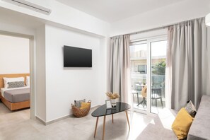 Superior-Apartment, 1 Schlafzimmer, Balkon | Blick auf die Stadt