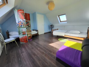 3 slaapkamers, een strijkplank/strijkijzer, gratis wifi