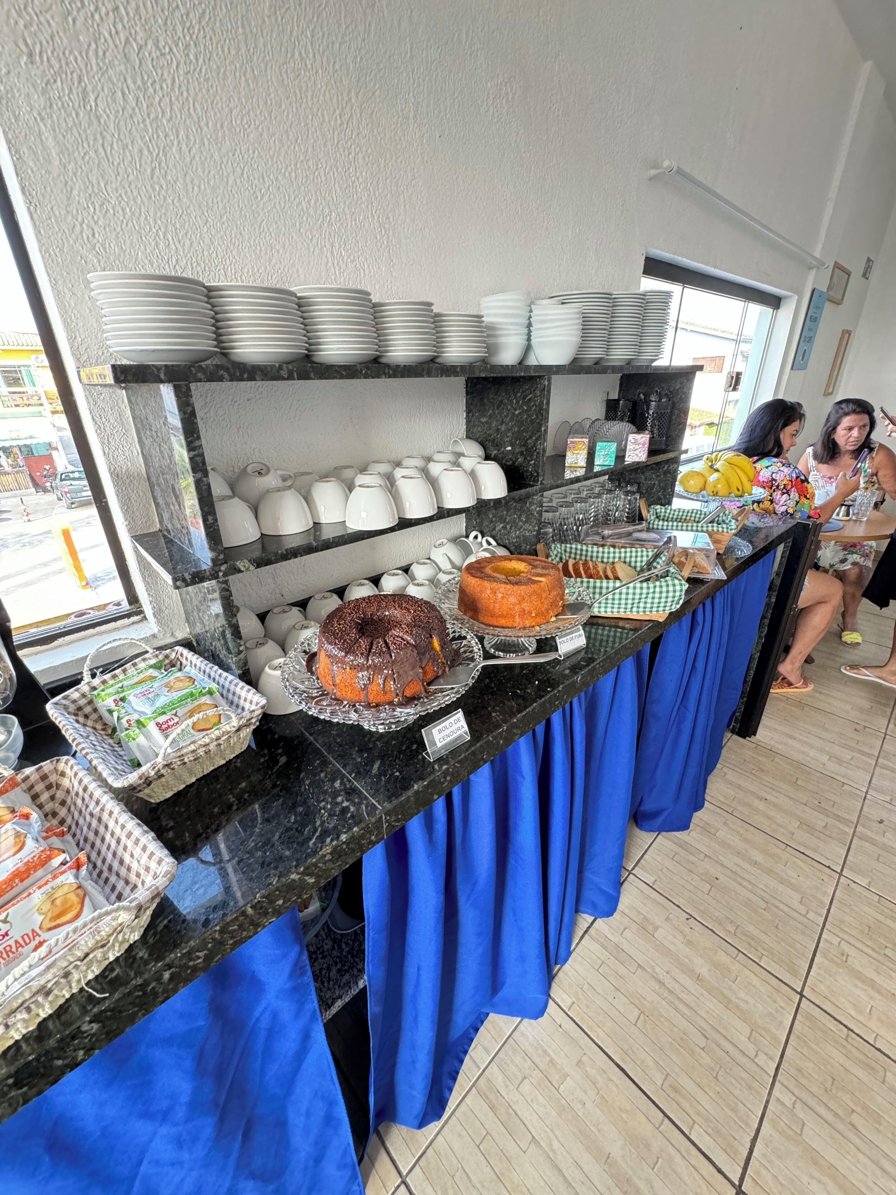 Free daily self-service breakfast 