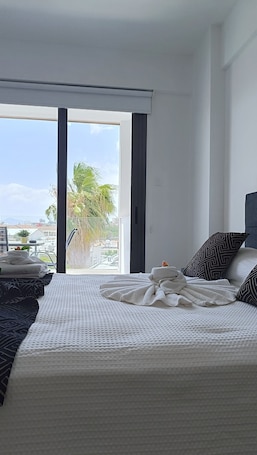 Blackout curtains, soundproofing, iron/ironing board, free WiFi. Larvella Estia Luxury Suites