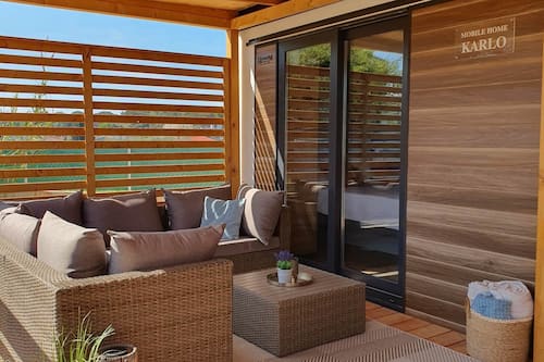 Mobile Unterkunft (Mobile Homes Karlo & Dino - Superior ) | Terrasse/Patio
