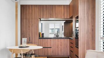 Superior Apartment, Balcony | Shared kitchen