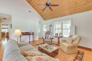Cottage (2 Bedrooms) | Interior - Charming Lawley Cottage: Deck, Fire Pit & Yard! (Lawley)