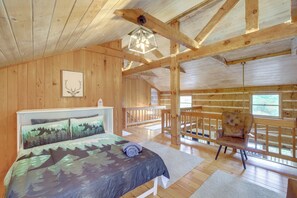 House (3 Bedrooms) | Interior - Ashe County Log Cabin: Mountain-view Deck, Sauna (Warrensville)