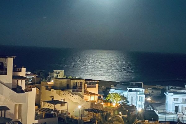 Blick von der Unterkunft