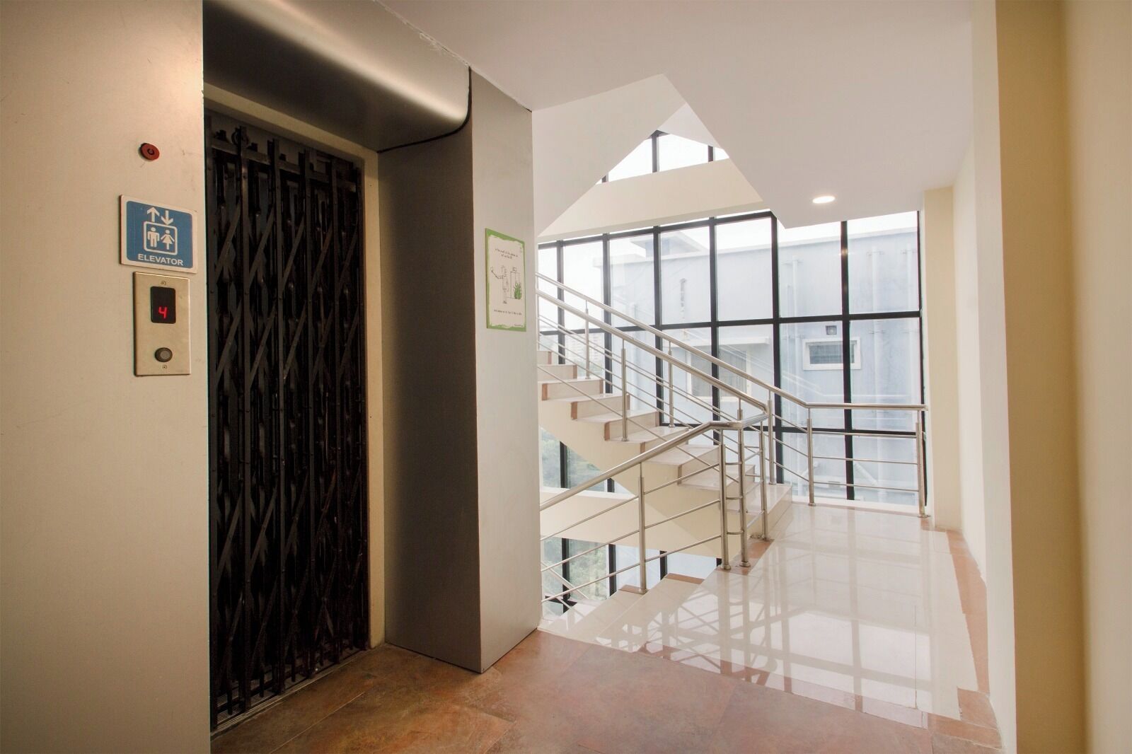 Handrails in hallways