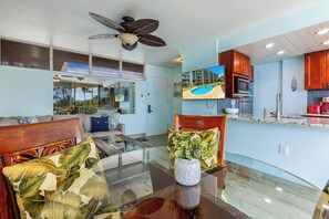 Living area - Kamaole Nalu, #504^ 2 Bedroom Condo by RedAwning (Kihei)