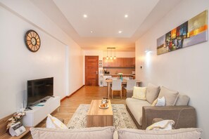 Standard Apartment, City View | Living area - The Enclave Revamp by YourHost (Nairobi)