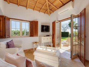 Télévision, cheminée