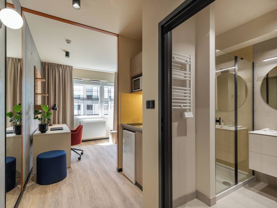 Studio – deluxe | Skrivebord og wi-fi (inkludert)