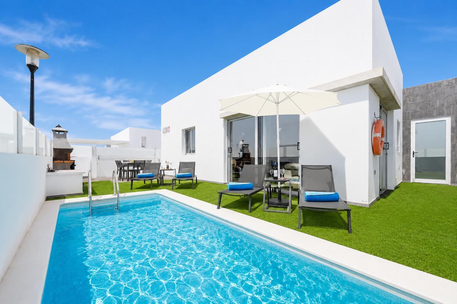 A heated pool